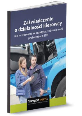 Opakowanie Zaświadczenie o działalności kierowcy jak je stosować w praktyce żeby nie mieć problemów z ITD.