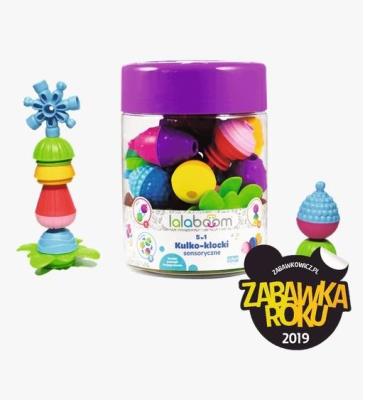 Opakowanie Zestaw kulko-klocków 48 el. Lalaboom TREFL