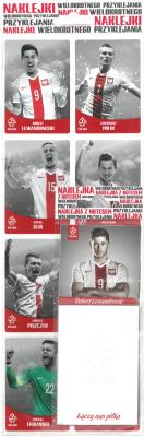 Opakowanie Zestaw naklejek z piłkarzami PZPN średni Z6