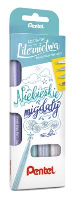 Opakowanie Zestaw pisaków do kaligrafii 4 kolory PENTEL