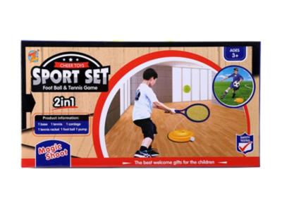 Opakowanie Zestaw sportowy 2w1 Tenis+piłka nożna