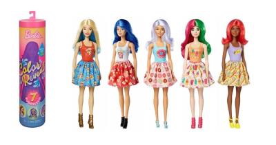 Opakowanie Barbie Lalka Kolorowa niespodzianka tuba GTP89