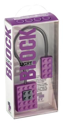 Opakowanie Block Light - lampka do książki UV - fioletowa