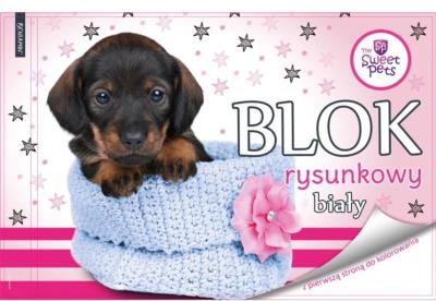 Opakowanie Blok rysunkowy biały A4/20K Pies
