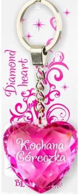 Opakowanie Brelok Serce diamentowe Kochana Córeczka