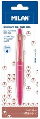 Opakowanie Długopis Capsule Copper Pink niebieski MILAN