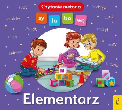 Elementarz Czytanie metodą sylabową. Autor: Monika Sobkowiak. SmakLiter.pl Okładka książki Elementarz Czytanie metodą sylabową