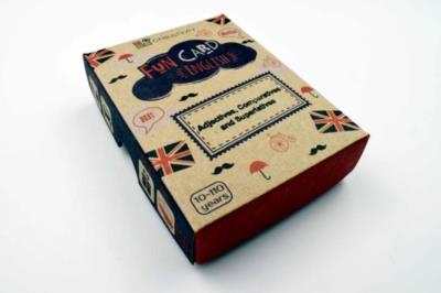 Fun Card English Adjectives, Comparatives... Autor: Dwornik Paweł. SmakLiter.pl Okładka książki Fun Card English Adjectives, Comparatives..