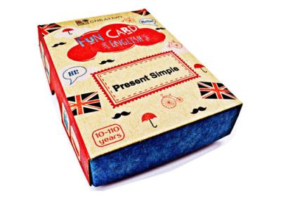 Fun Card English Present Simple CREATIVO. Autor: Dwornik Paweł. SmakLiter.pl Okładka książki Fun Card English Present Simple CREATIVO