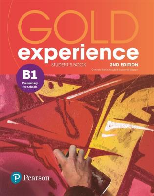 Gold Experience 2ed. B1 SB PEARSON. Autor: Barraclough Carolyn, Suzanne Gaynor. SmakLiter.pl Okładka książki Gold Experience 2ed. B1 SB PEARSON