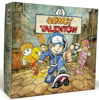 Gra - Łowcy Talentów. Wydawca: Wydawnictwo Kościuszko. SmakLiter.pl Opakowanie Gra - Łowcy Talentów