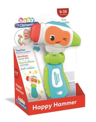 Grzechotka młotek 17380. Wydawca: Clementoni. SmakLiter.pl Opakowanie Grzechotka młotek 17380