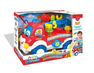 Henio Pomocny Narzędziowóz. Wydawca: Clementoni. SmakLiter.pl Opakowanie Henio Pomocny Narzędziowóz