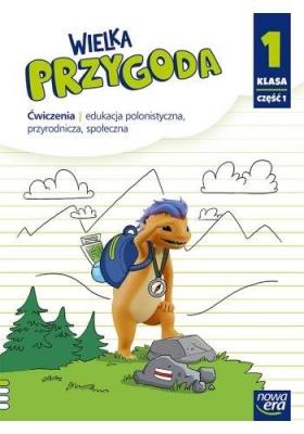 J. Polski SP 1 Wielka Przygoda ćw. cz.1 NE. Autor: Elżbieta Kacprzak, Anna Ładzińska. SmakLiter.pl Okładka książki J. Polski SP 1 Wielka Przygoda ćw. cz.1 NE