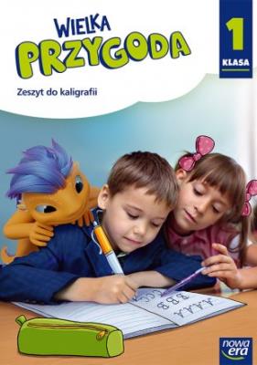 Kaligrafia SP 1 Wielka Przygoda ćw. NE. Autor: Elżbieta Kacprzak, Grażyna Wójcicka. SmakLiter.pl Okładka książki Kaligrafia SP 1 Wielka Przygoda ćw. NE