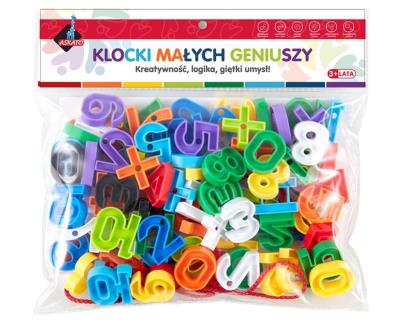 Opakowanie Klocki - cyfry 100 elementów