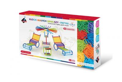 Opakowanie Klocki patyki w pudełku 360 elementów