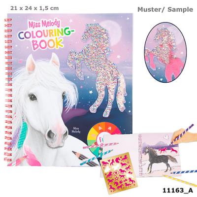 Opakowanie Kolorowanka z cekinami Miss Melody 11163A