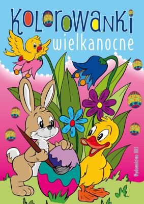 Okładka książki Kolorowanki wielkanocne + naklejki