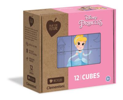 Kostki 12 sztuk play for future księżniczka 45003. Wydawca: Clementoni. SmakLiter.pl Opakowanie Kostki 12 sztuk play for future księżniczka 45003