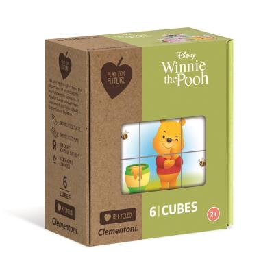 Kostki 6 sztuk play for future Kubuś Puchatek 44001. Wydawca: Clementoni. SmakLiter.pl Opakowanie Kostki 6 sztuk play for future Kubuś Puchatek 44001