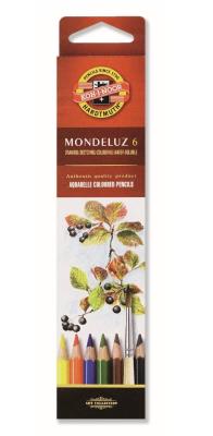 Kredki akwarelowe 3715/K 6 kolorów. Wydawca: Koh-I-Noor. SmakLiter.pl Opakowanie Kredki akwarelowe 3715/K 6 kolorów