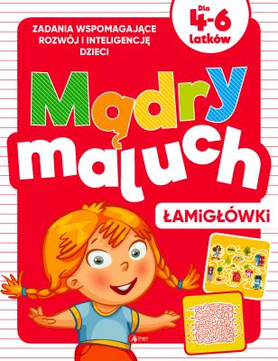 Łamigłówki. Mądry maluch. Autor: Iwona Baturo. SmakLiter.pl Okładka książki Łamigłówki. Mądry maluch