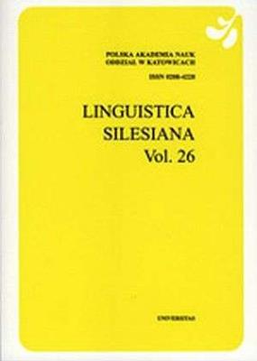 Okładka książki Linguistica Silesiana Vol. 26