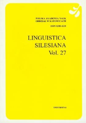 Zdjęcie produktu Linguistica Silesiana Vol. 27