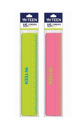 Opakowanie Linijka plastikowa 15cm YN TEEN