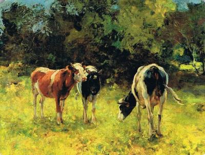 Opakowanie Magnes 60x80 Krowy na pastwisku Wierusz-Kowalski