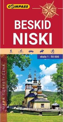Mapa - Beskid Niski 1:50 000 w.2020. Autor: praca zbirowa. SmakLiter.pl Okładka książki Mapa - Beskid Niski 1:50 000 w.2020