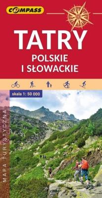 Okładka książki Mapa tur. Tatry Polskie i Słowackie 1:50 000