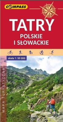 Okładka książki Mapa tur. Tatry Polskie i Słowackie 1:50 000