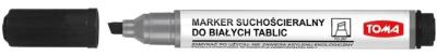 Marker do tablic ścięty czarny (12szt) TOMA. Wydawca: TOMA. SmakLiter.pl Opakowanie Marker do tablic ścięty czarny (12szt) TOMA