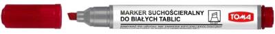 Opakowanie Marker do tablic ścięty czerwony (12szt) TOMA