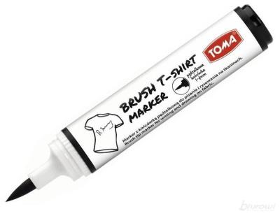 Marker do ubrań Brush 8 kolorów TOMA. Wydawca: TOMA. SmakLiter.pl Opakowanie Marker do ubrań Brush 8 kolorów TOMA