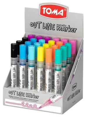 Opakowanie Marker Outline mix (24szt) TOMA