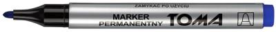 Opakowanie Marker permanentny okrągły niebieski (10szt) TOMA