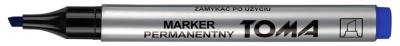 Opakowanie Marker permanentny ścięty niebieski (10szt) TOMA