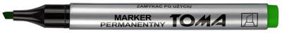 Opakowanie Marker permanentny ścięty zielony (10szt) TOMA
