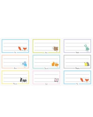 Opakowanie Naklejki na zeszyty B&B Pastel 9 naklejek