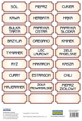 Opakowanie Naklejki Przyprawy (brązowe)