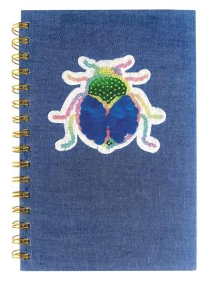 Opakowanie Notes na spirali A5 Jeans Skarabeusz