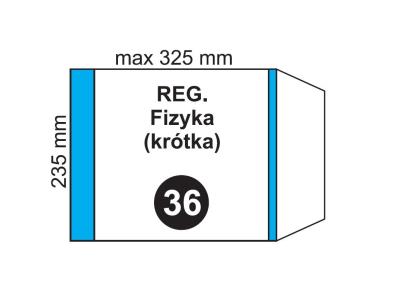 Opakowanie Okładka na podr regulowana NR 36 (20szt)