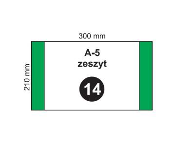 Opakowanie Okładka na zeszyt A5 NR 14 (20szt)