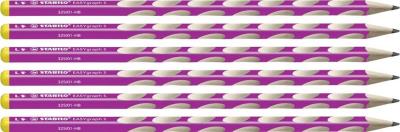 Opakowanie Ołówek EasyGraph S HB LR róż (6szt) STABILO