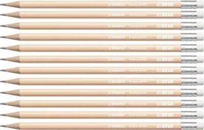 Opakowanie Ołówek Swano Pastel HB z gumką brzoskwinia (12szt)