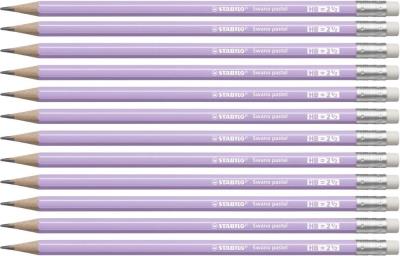 Opakowanie Ołówek Swano Pastel HB z gumką lilia (12szt)