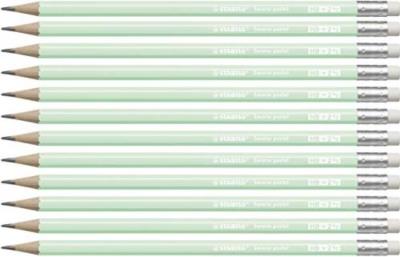 Opakowanie Ołówek Swano Pastel HB z gumką zielony (12szt)